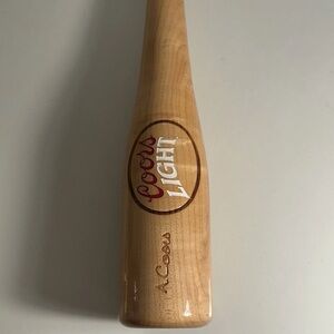 Vintage Coors Light Baseball Bat Shaped Beer Tap Handle